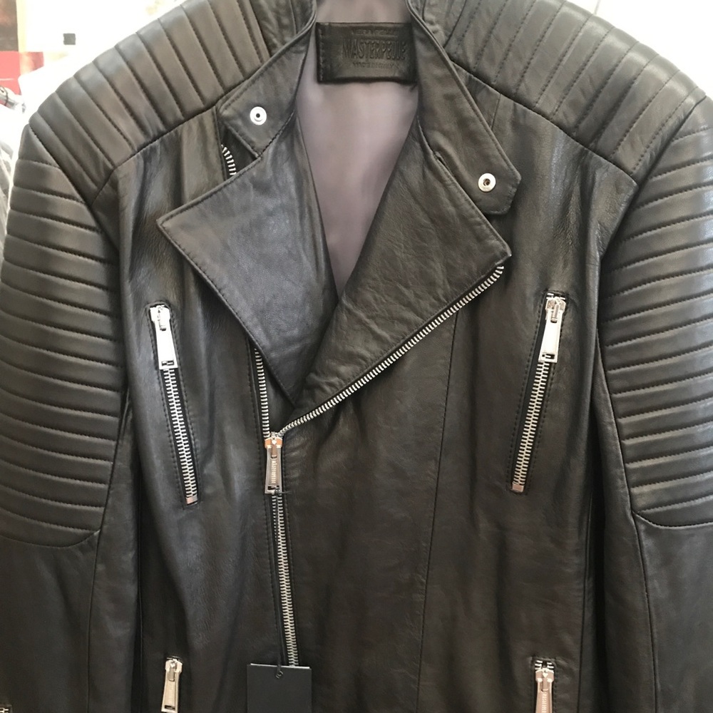 Black original masterpelle leather jacket